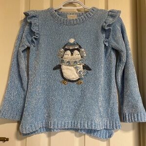 btween Light Blue Sparkle Knit Sweater